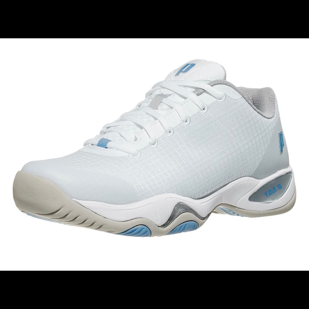 Prince T22.5 white/blue Tennis Court Shoes 6.0 (no insole)